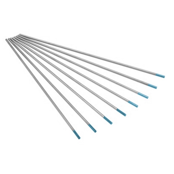 Elettrodi tungsteno terre rare WTR20 Ø1-4,8mm L175mm saldatura TIG (10 pz)