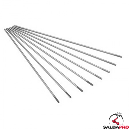 Elettrodi tungsteno ceriati 2% WC20 Ø1-4,8mm L175mm saldatura TIG (10 pz)
