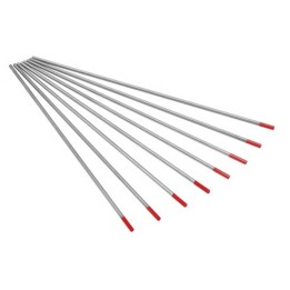 Elettrodi tungsteno toriato 2% WR20 Ø1-4,8 L175mm saldatura TIG (10 pz)