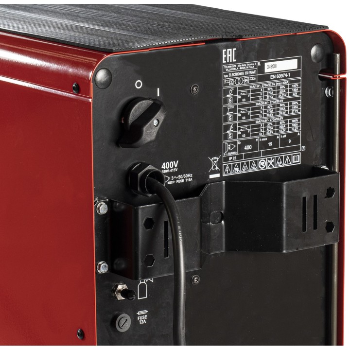 Attacco posteriore Saldatrice Inverter multiprocesso Telwin ELECTROMIG 330
