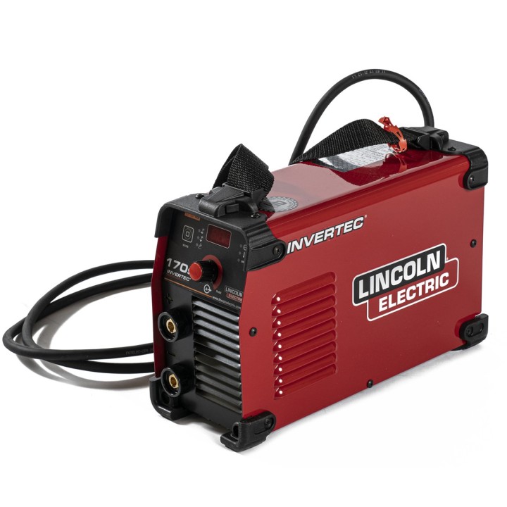 Dettaglio cinghia trasporto e attacchi Saldatrice Invertec 170S Lincoln Electric 230V