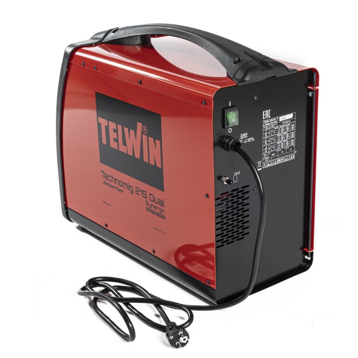 Attacchi posteriori e filo corrente Saldatrice Telwin TECHNOMIG 215