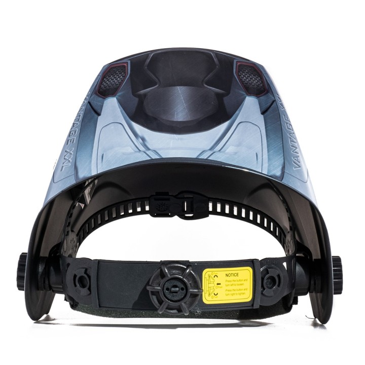 Maschera da saldatura Vantage Grey XXL con attacco nucale