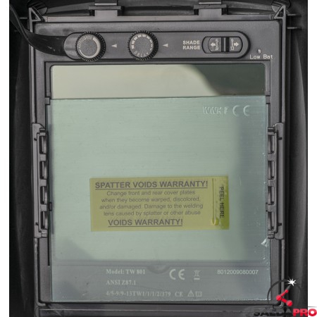 Quadro di comando Maschera da saldatura Vantage Grey XXL