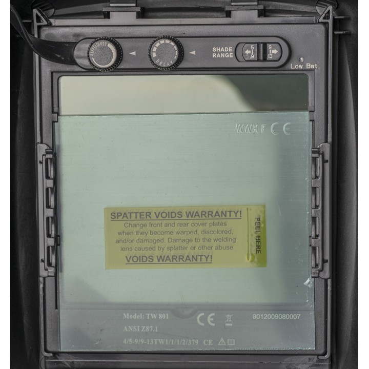 Quadro di comando Maschera da saldatura Vantage Grey XXL