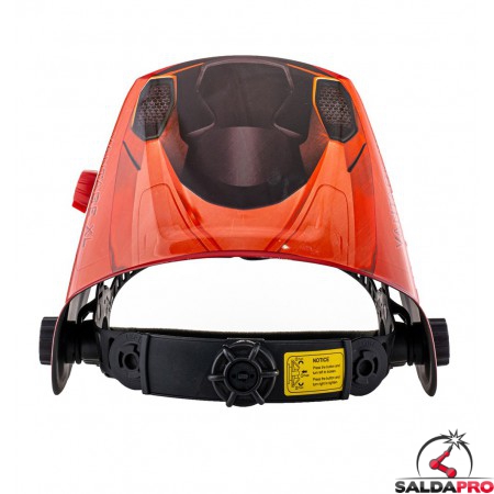 Maschera da saldatura Vantage Red Telwin con comodo attacco posteriore