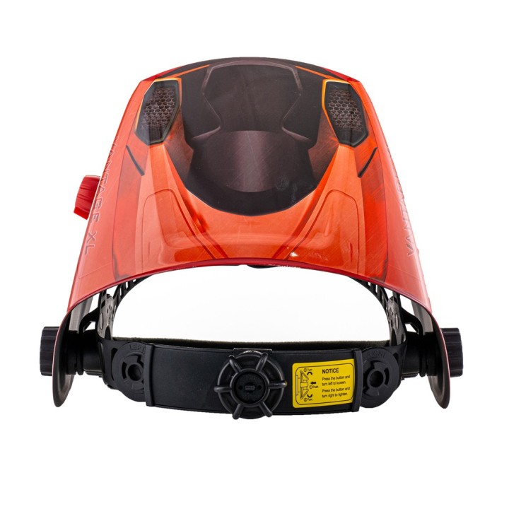 Maschera da saldatura Vantage Red Telwin con comodo attacco posteriore