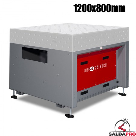 aspiratore fumi tavoli saldatura AerBoxSystem 1200x800mm