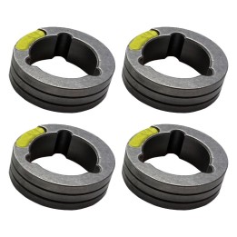 Rulli trainafilo per fili acciaio e inossidabili 1,6-2,4mm giallo/grigio (4pz)