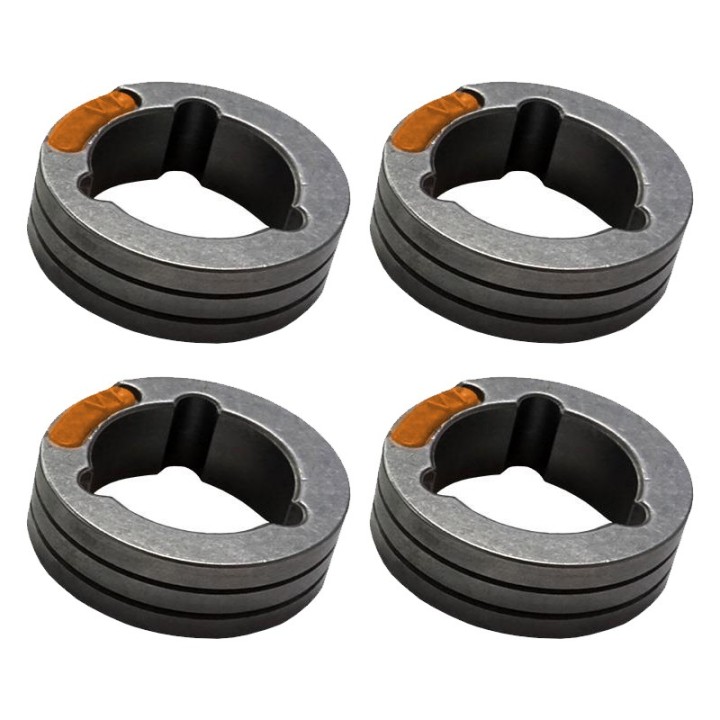 Rulli trainafilo per fili alluminio 1,2-1,6mm arancione/giallo (4pz)