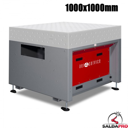 aspiratore fumi tavoli saldatura AerBoxSystem 1000x1000mm