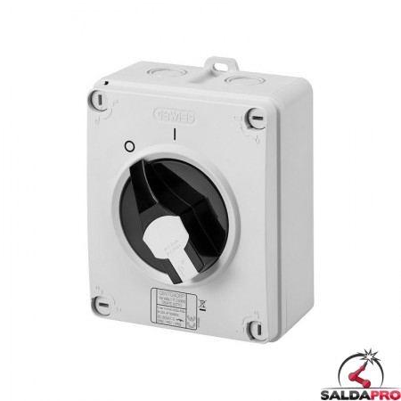 Interruttore sezionatore 4 poli per banchi aspiranti AerBoxSystem