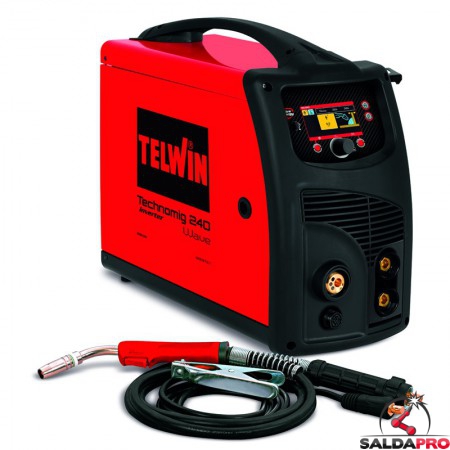 Saldatrice inverter multiprocesso Telwin Technomig 24 Wave 230V
