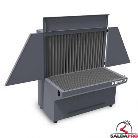 Banco aspirante GrindingTable KEMPER® per molatura con pareti aperte