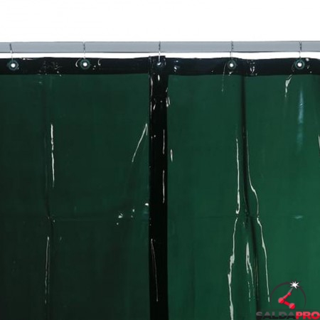 Tenda protettiva Kemper verde chiaro S4 per saldatura e molatura