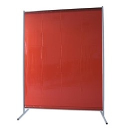 Parete protettiva per saldatura Kemper con tenda rossa 1450x1900 mm