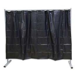 Parete protettiva per saldatura Kemper con tenda verde scuro 2100x1830 mm