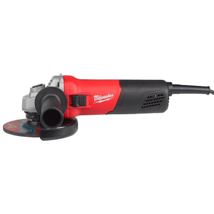 vista laterale smerigliatrice angolare Milwaukee AG 800 EK
