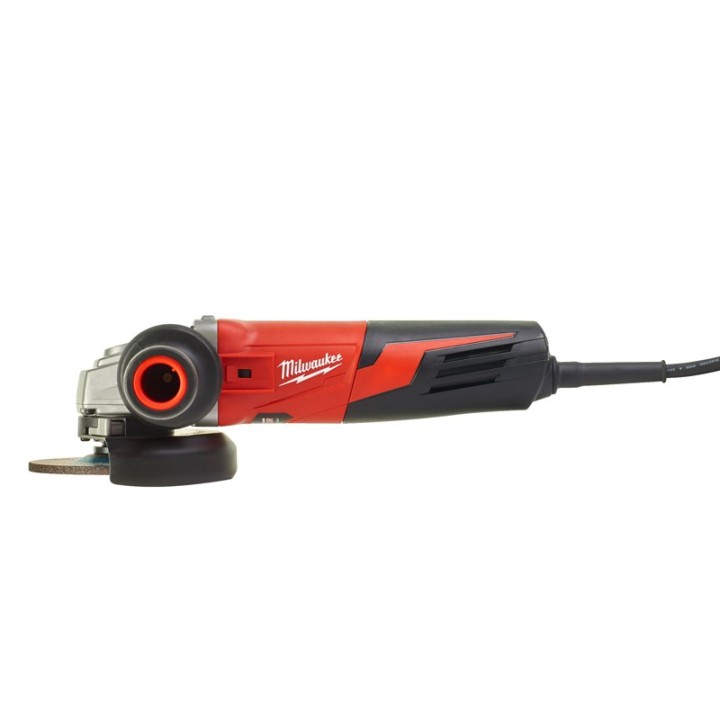 vista laterale smerigliatrice angolare Milwaukee AGV 15 disco 125mm