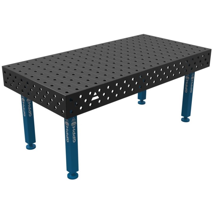 Banco per saldatura SteelPlus GPPH 2x1mt spessore 12mm, fori 16mm