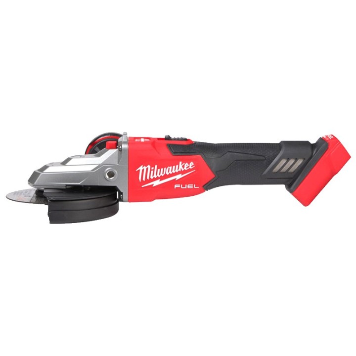 vista laterale Smerigliatrice angolare a batteria Milwaukee M18 Fuel