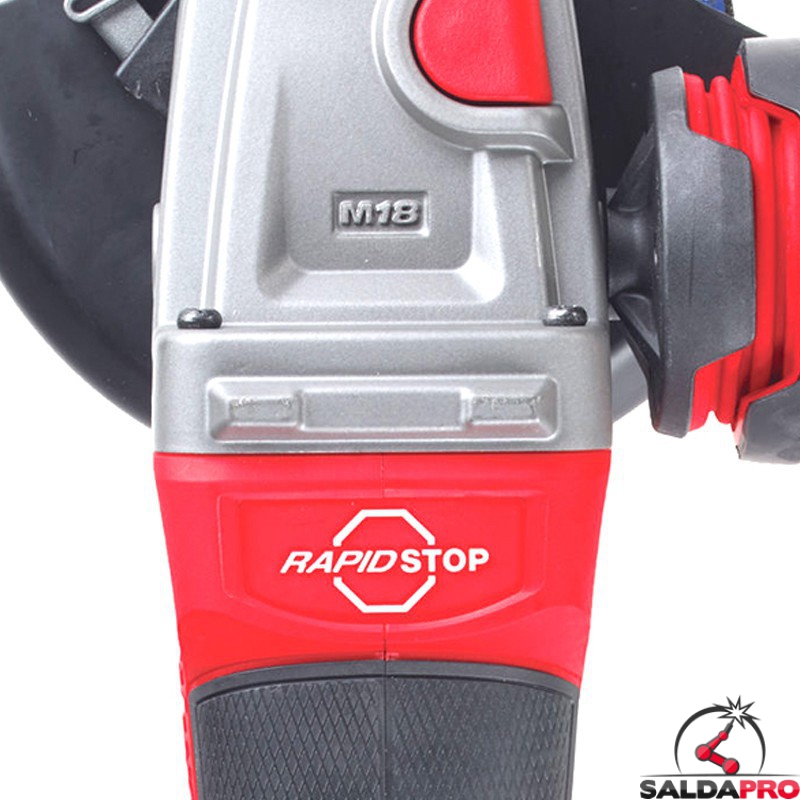 Milwaukee 2880-20 M18 18V 4-1/2" / 5" Interruttore A Paletta - Foto 3