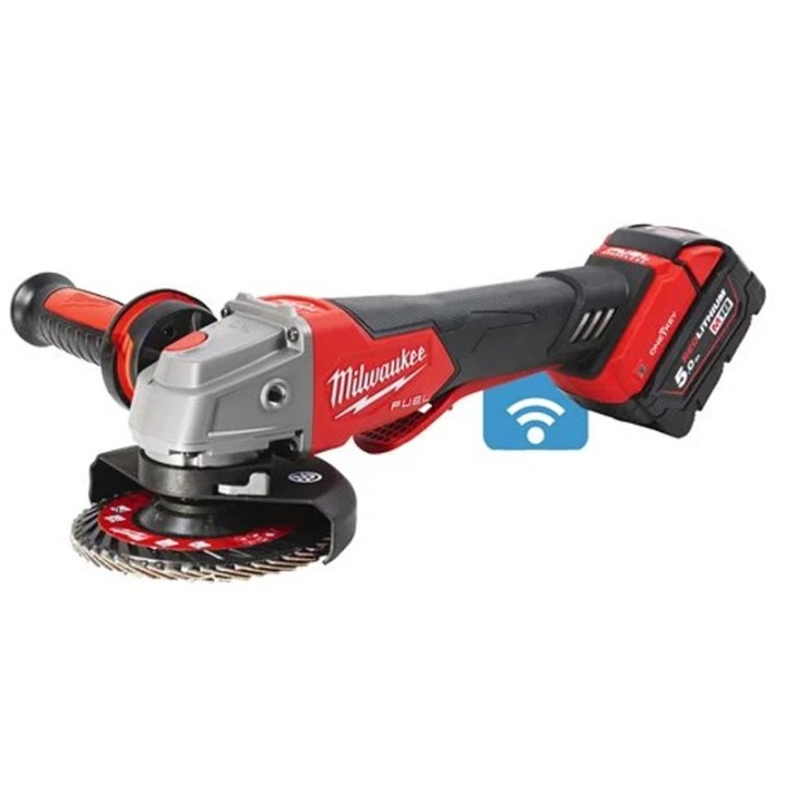 Smerigliatrice angolare Milwaukee M18 Fuel FSAG One-Key 125mm in Kit con batterie 5.0Ah