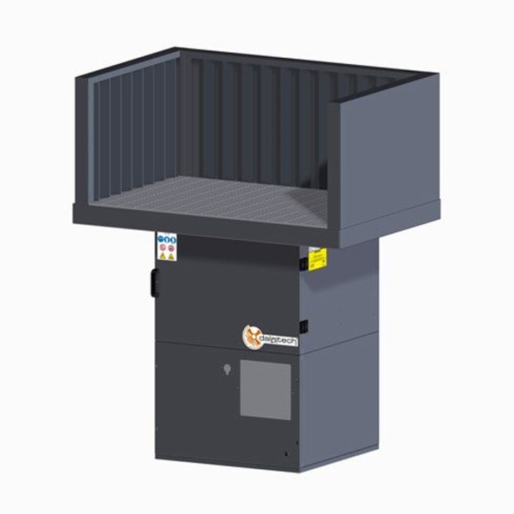 vista tre quarti banco aspirante saldatura Dalpitech BL 1200