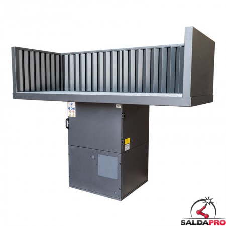 Banco aspirante saldatura Dalpitech BL 2000 prefiltro metallico per impianti centralizzati