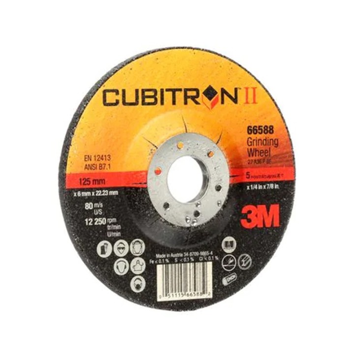 dettaglio fronte disco abrasivo da sbavo 3M Cubitron II T27