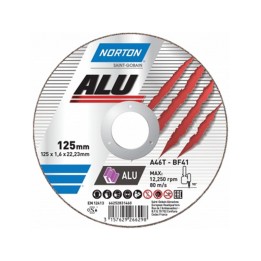 Disco da taglio Norton ALU 115x1.6mm per alluminio (25pz)