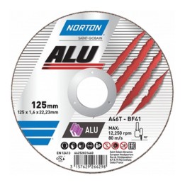Disco da taglio Norton ALU 230x1.9mm per alluminio (25pz)