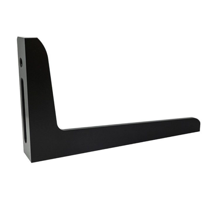 Squadra di battuta 450x250mm per tavoli SteelPlus GPPH, spessore 12mm fori 16mm