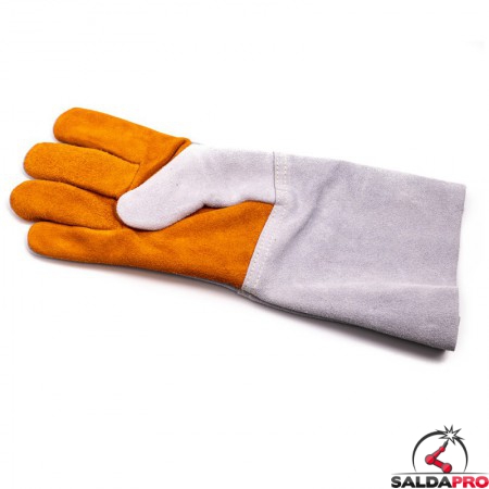 dettaglio palmo guanti protettivi in pelle crosta Z105/15