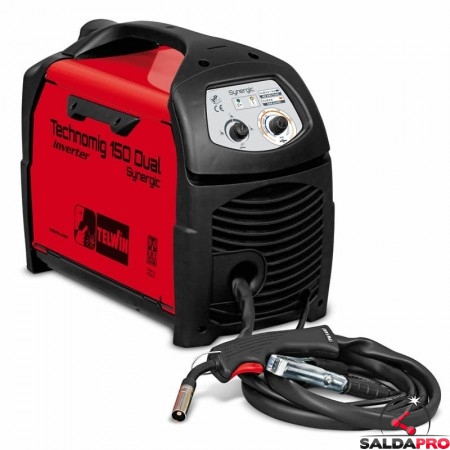 Saldatrice Inverter a filo TECHNOMIG 150 DUAL SYNERGIC 230V