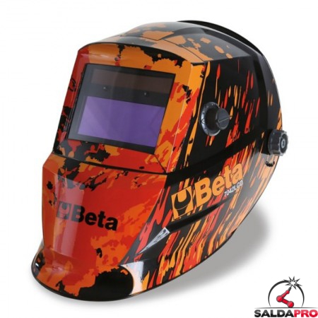 Maschera per saldatura Beta 7042LCD 98x40mm ad oscuramento automatico DIN 9-13