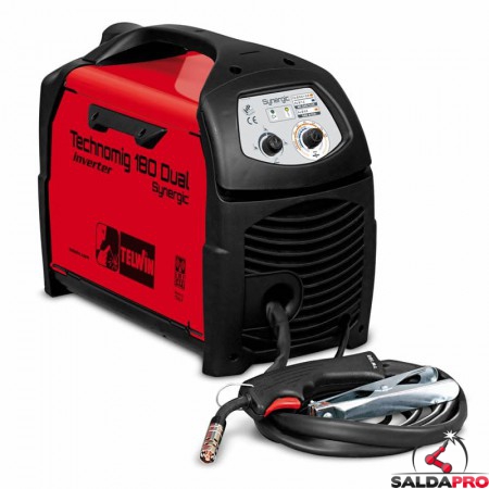 Saldatrice Inverter a filo TECHNOMIG 180 DUAL SYNERGIC 230V