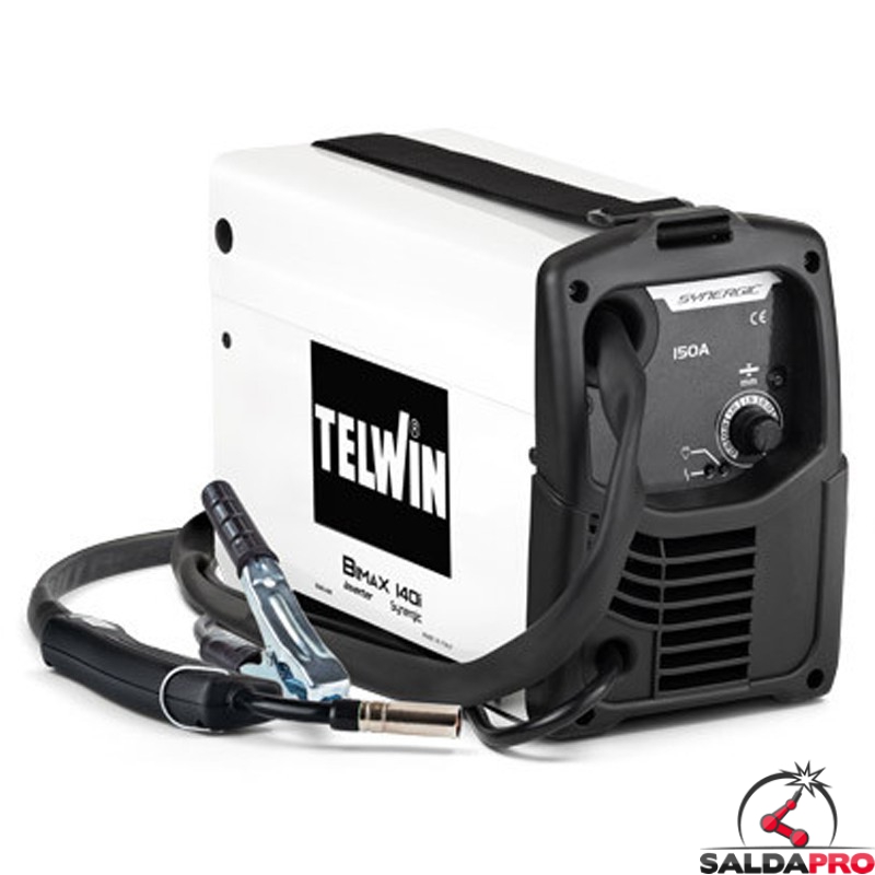 Saldatrice inverter a filo Telwin Bimax 140i Synergic per saldatura Flux, 20-150A