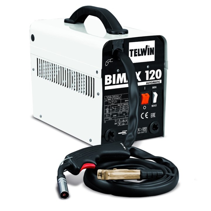 Saldatrice a filo Telwin Bimax 120 Automatic per saldatura Flux, 60-90A
