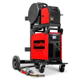 Saldatrice inverter a elettrodo Telwin Supermig 450i Pack con trainafilo esterno, 20-400A