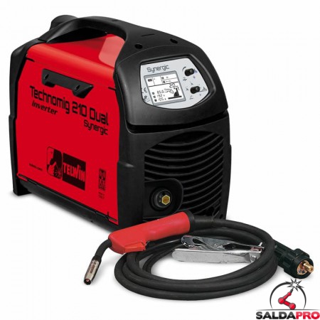 Saldatrice Inverter a filo TECHNOMIG 210 DUAL SYNERGIC 230V