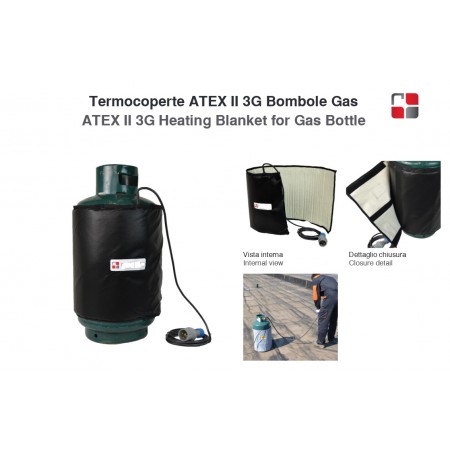 Termocoperta elettrica per bombole Gas ATEX II