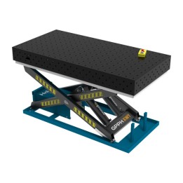 Banco per saldatura SteelPlus idraulico GPPH 2x1mt spessore 12mm, fori 16mm