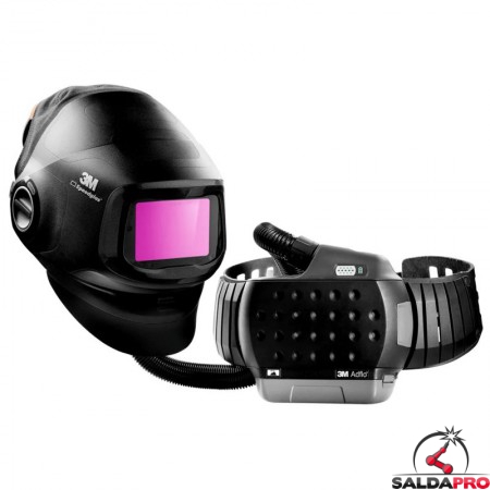 Casco saldatura 3M Speedglas G5-01TW autoscurante DIN 3/8-13 con funzione puntatura e respiratore Adflo