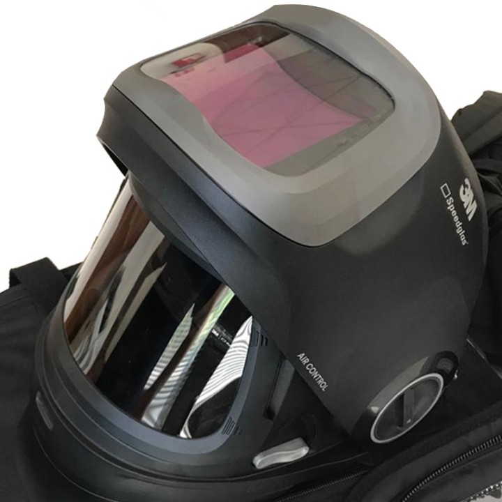 Casco saldatura 3M Speedglas G5-01TW autoscurante DIN 3/8-13 con funzione puntatura e respiratore Adflo
