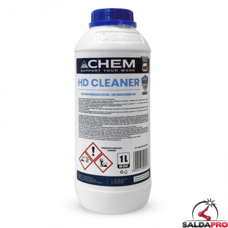 Detergente liquido alcalino GPPH HD Cleaner per pulizia e protezione tavoli saldatura, bottiglia 1lt