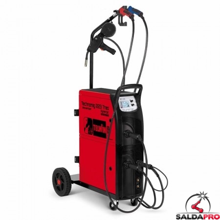 Saldatrice Inverter multiprocesso TECHNOMIG 223 TREO SYNERGIC 230V SPOOL GUN