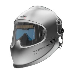 Casco saldatura Optrel Panoramaxx CLT 2.0 Silver autoscurante DIN 2/4-12 con visione panoramica