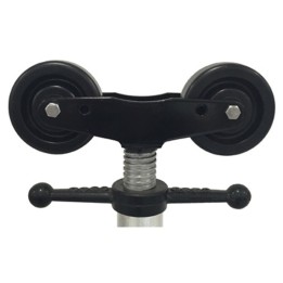 Testa con ruote in nylon per cavalletto Tri Tag-Pipe, tubazioni 1-24"