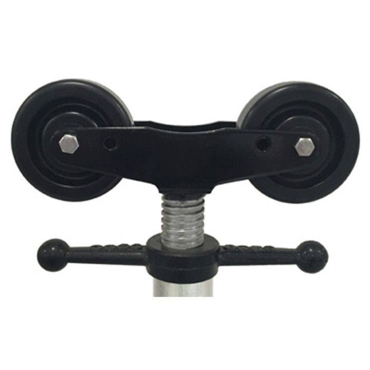 Testa con ruote in nylon per cavalletto Tri Tag-Pipe, tubazioni 1-24"